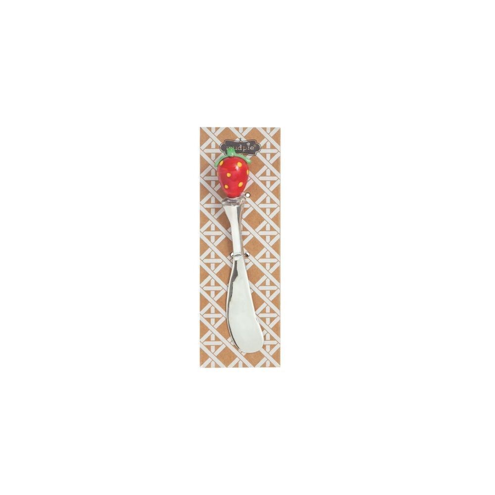 New Mud Pie Strawberry Glass Fruit Spreader